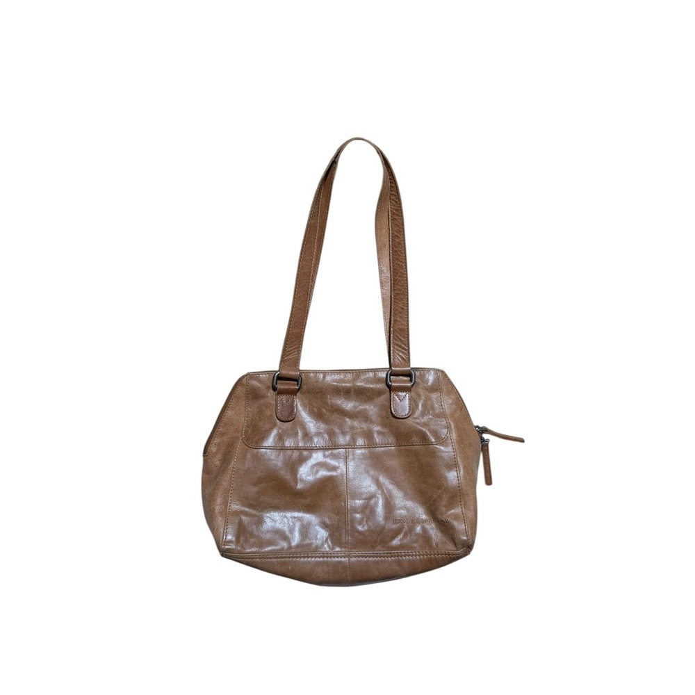 Spikes & Sparrow Brown Full Grain Leather Tote Shoulder Bag Zippered